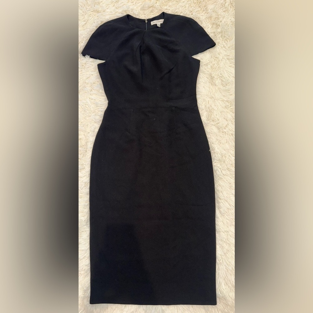 NWOT Dress the Population Lainey Cap Sleeve Midi Dress Black Sz M - Picture 5 of 6